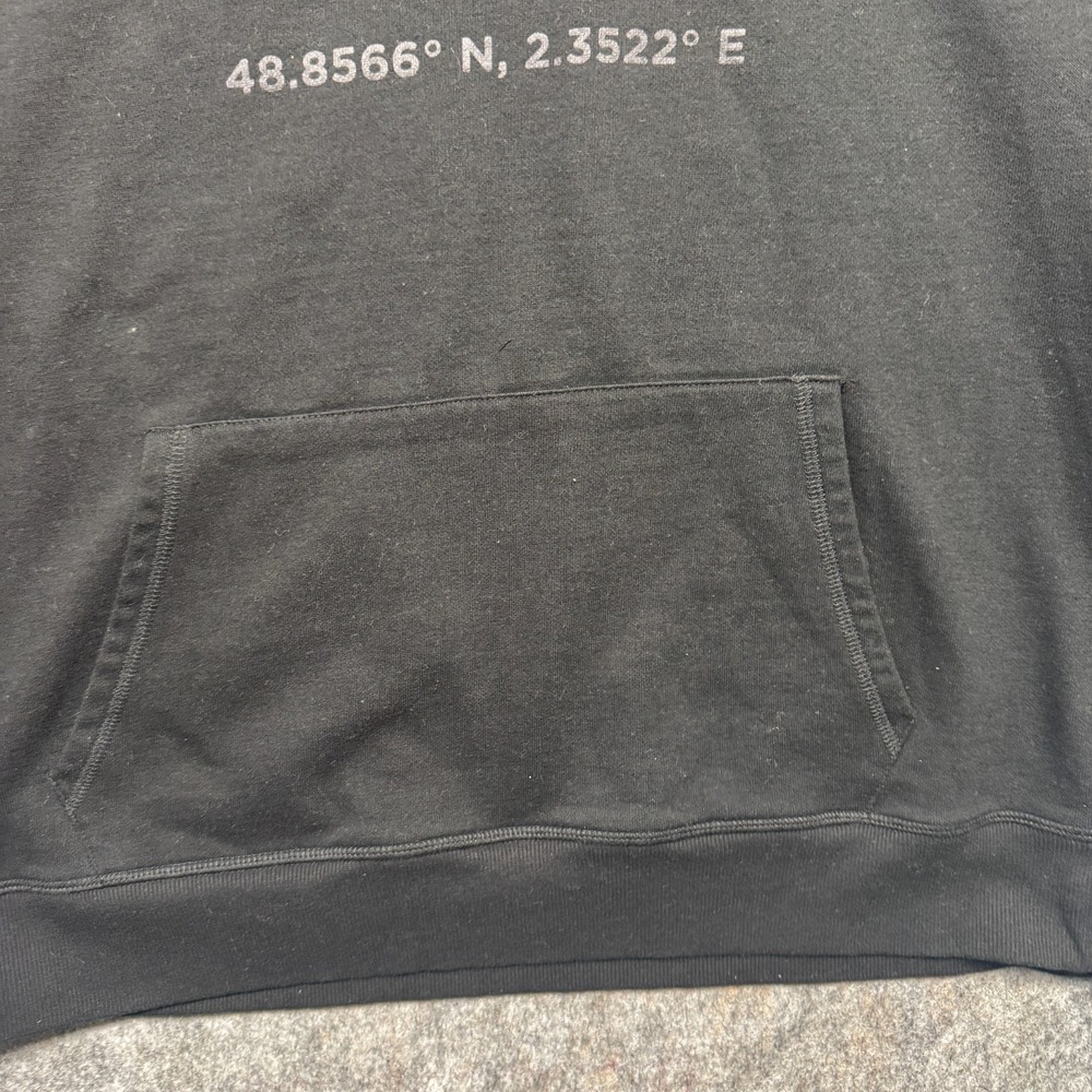 Karl Lagerfeld Paris Men's Black XL Hoodie Pullover Logo Graphic Streetwear - Picture 3 of 10